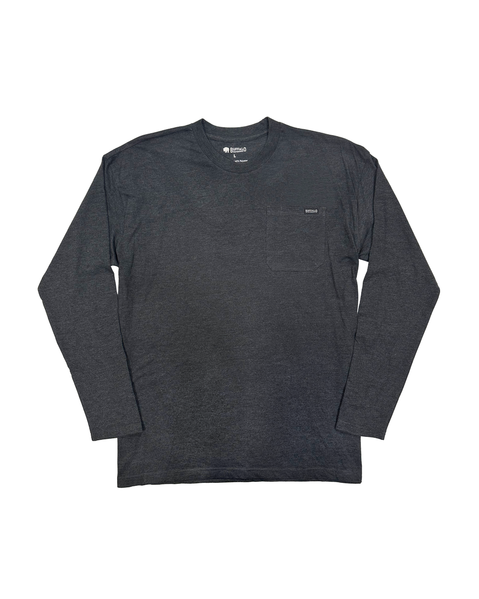 Men's Heavyweight Long Sleeve Pocket T-Shirt