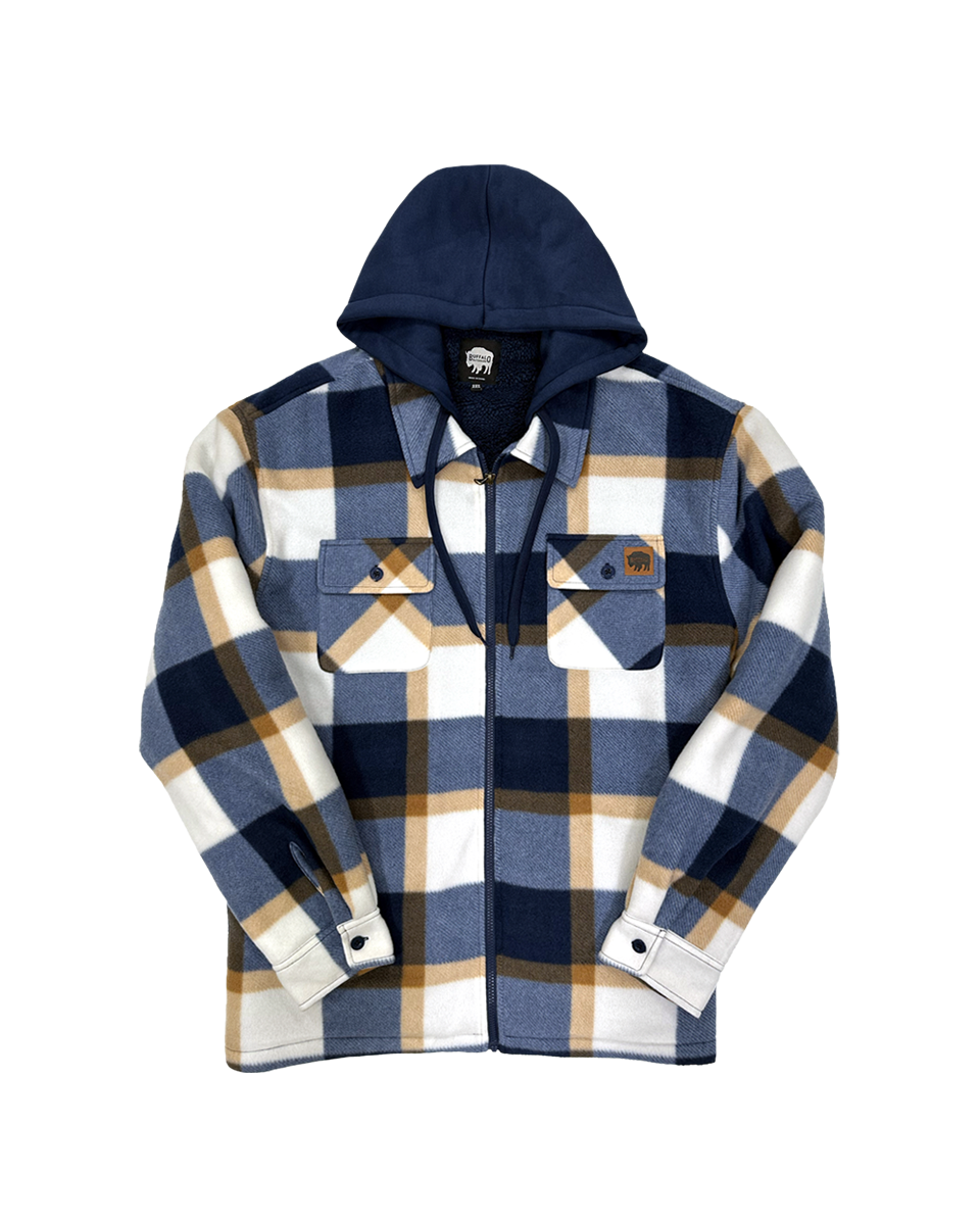 Sherpa Lined Hooded Fleece