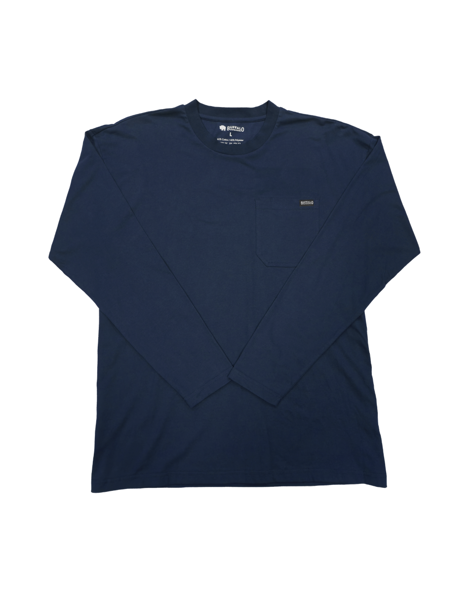 Men's Heavyweight Long Sleeve Pocket T-Shirt
