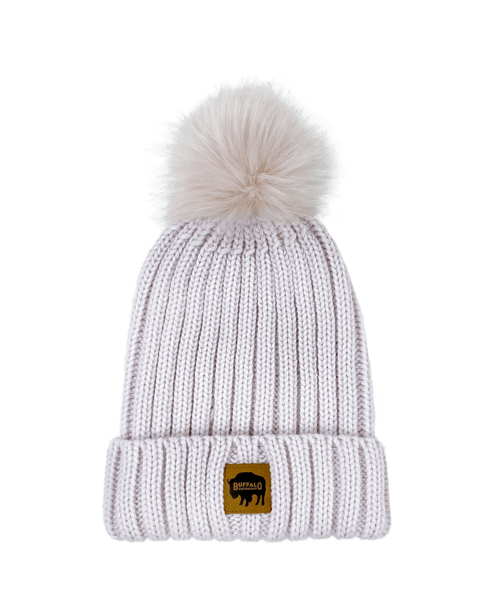 Women's Chunky Knit Pom Hat