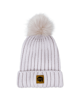 Women's Chunky Knit Pom Hat