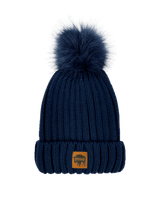 Women's Chunky Knit Pom Hat