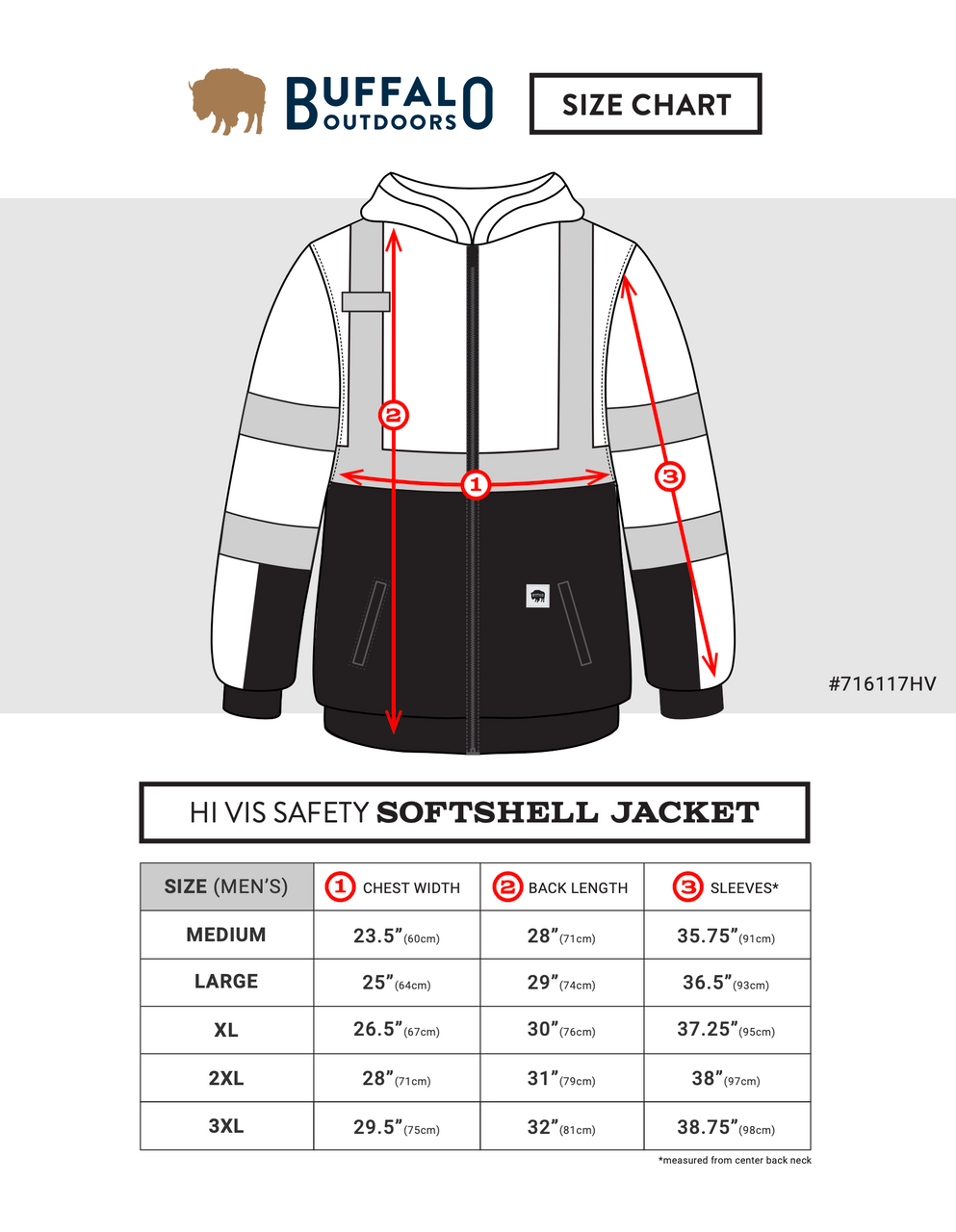 Buffalo Outdoors | Class 2 Hi Vis Safety Softshell Jacket