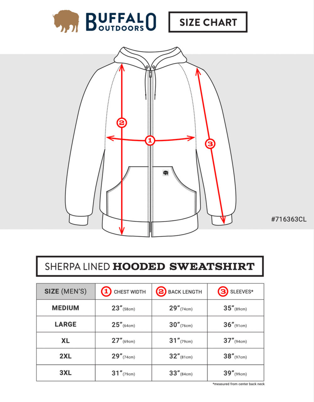 Men's Sherpa Lined Hooded Sweatshirt