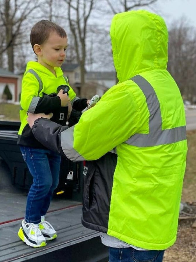 Kids Reflective Safety Sweatshirt