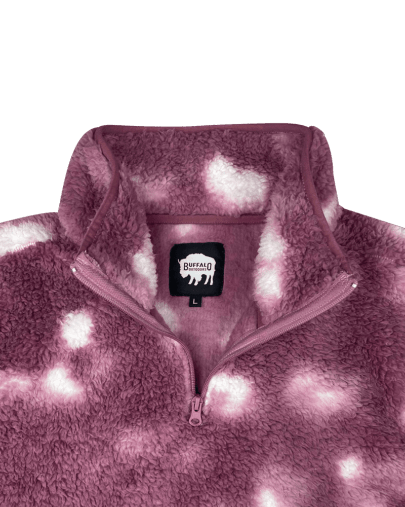 Women's Quarter-Zip Tie-Dye Sherpa
