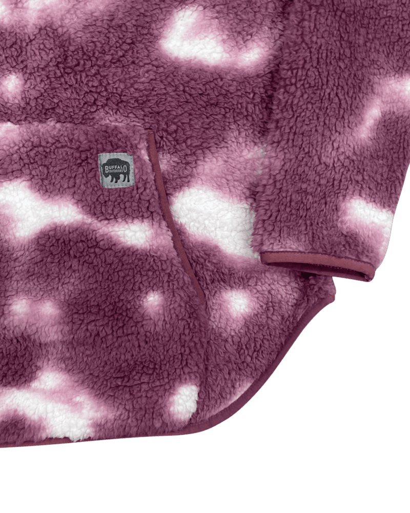Women's Quarter-Zip Tie-Dye Sherpa