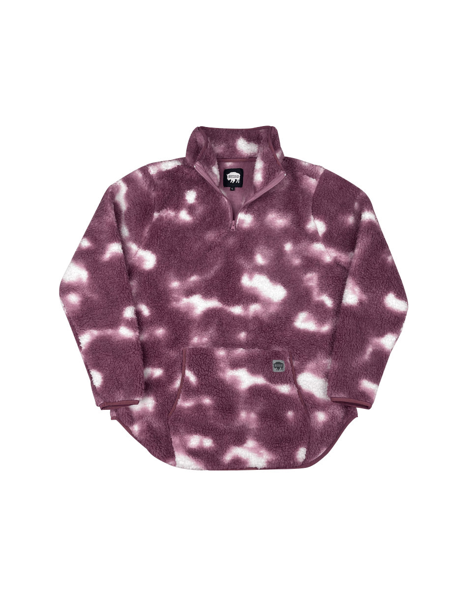 Women's Quarter-Zip Tie-Dye Sherpa