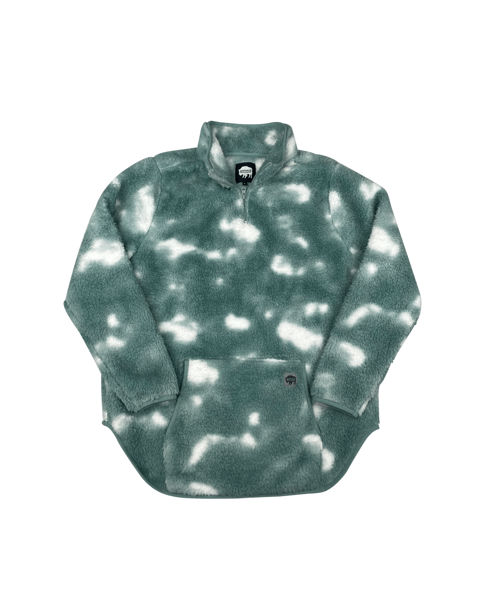 Women's Quarter-Zip Tie-Dye Sherpa