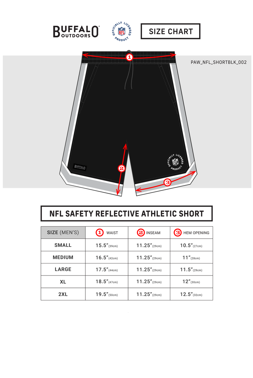 NFL Safety Reflective Athletic Short