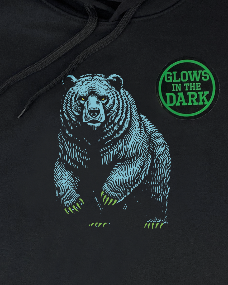 Glow in the Dark Graphic Hooded Sweatshirt
