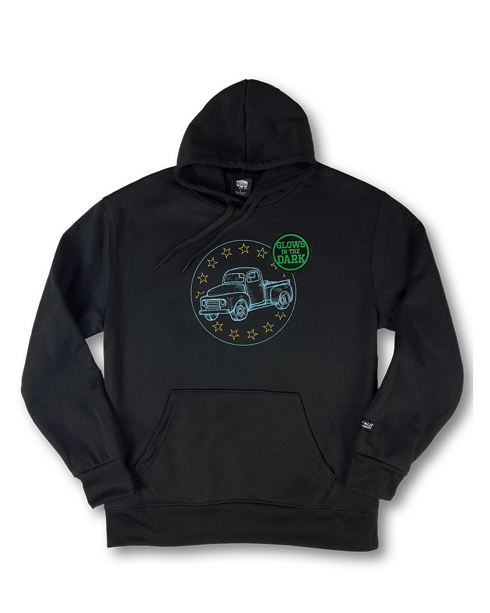 Glow in the Dark Graphic Hooded Sweatshirt