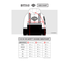 Harley-Davidson Yellow Hoodie - Size Chart