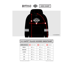Harley-Davidson Black Hoodie - Size Chart