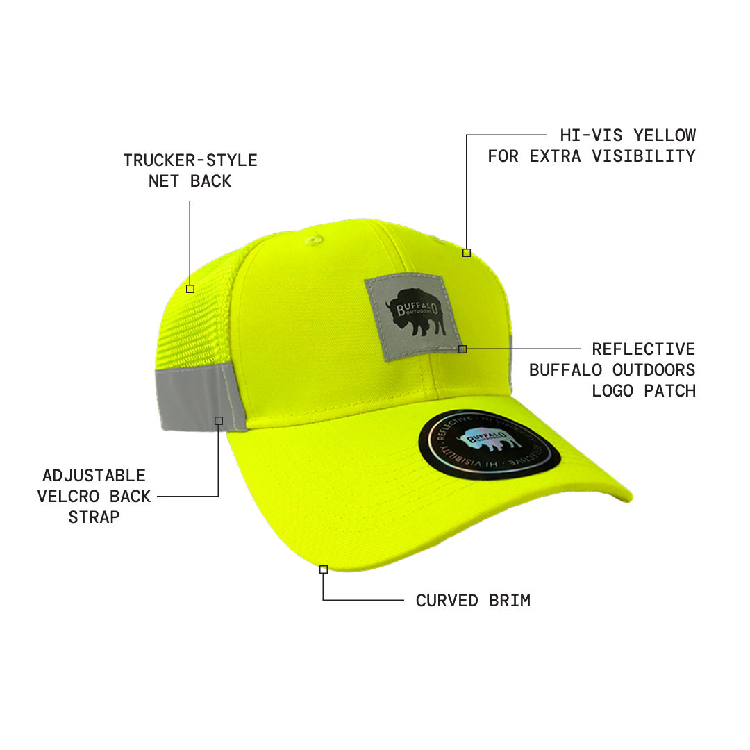 Reflective Safety Trucker Hat