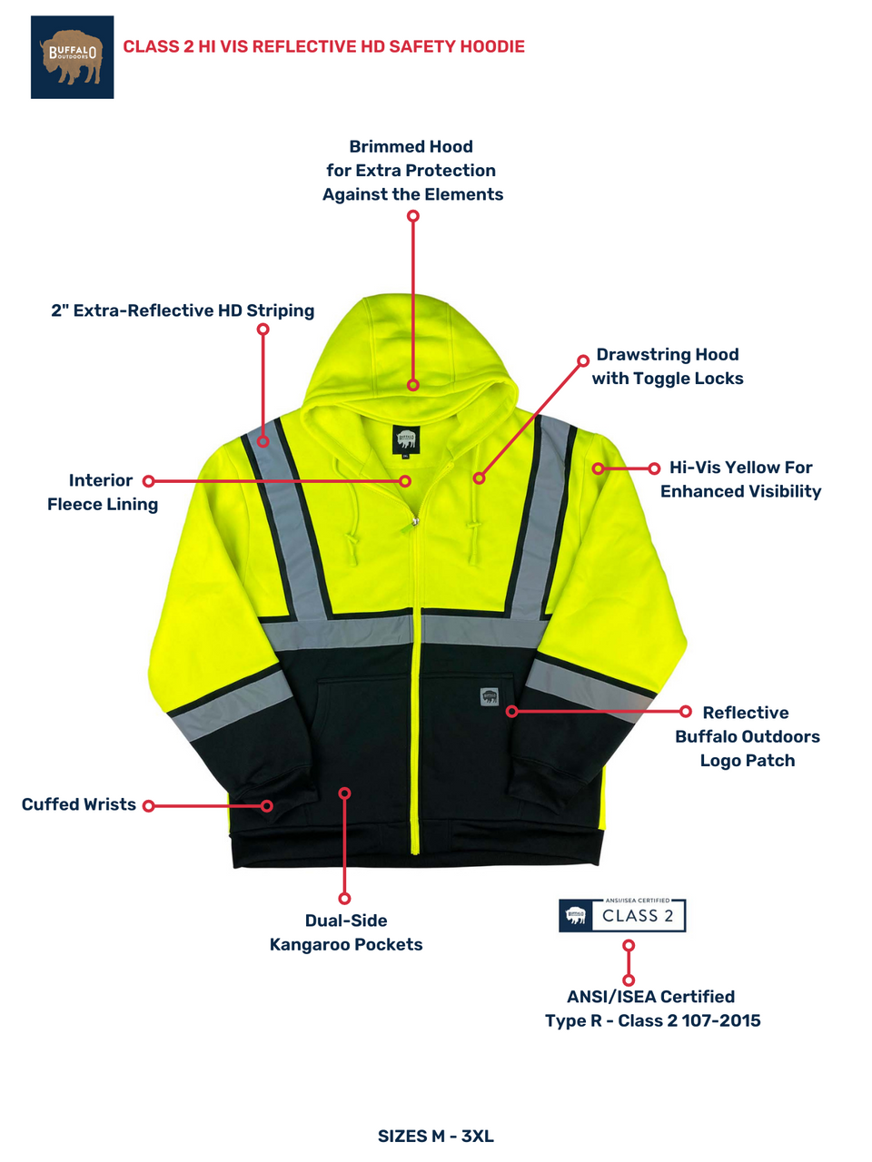 Reflective HD Safety Hoodie