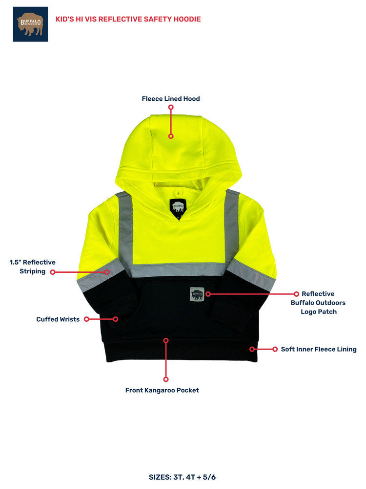 Kids Reflective Safety Sweatshirt