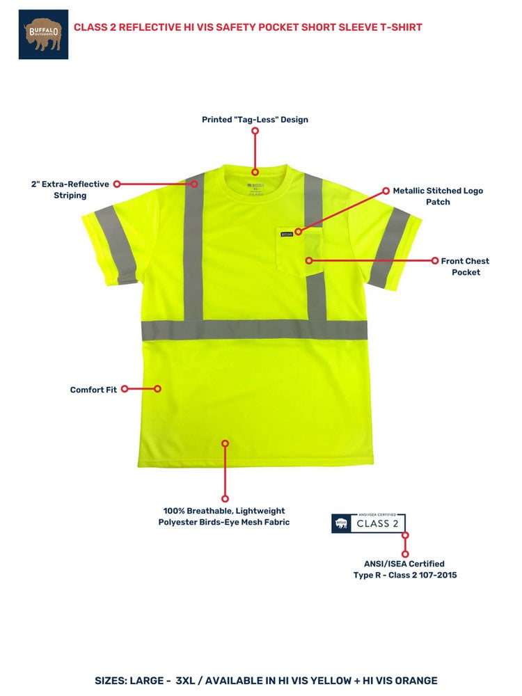Reflective Safety Pocket T-Shirt