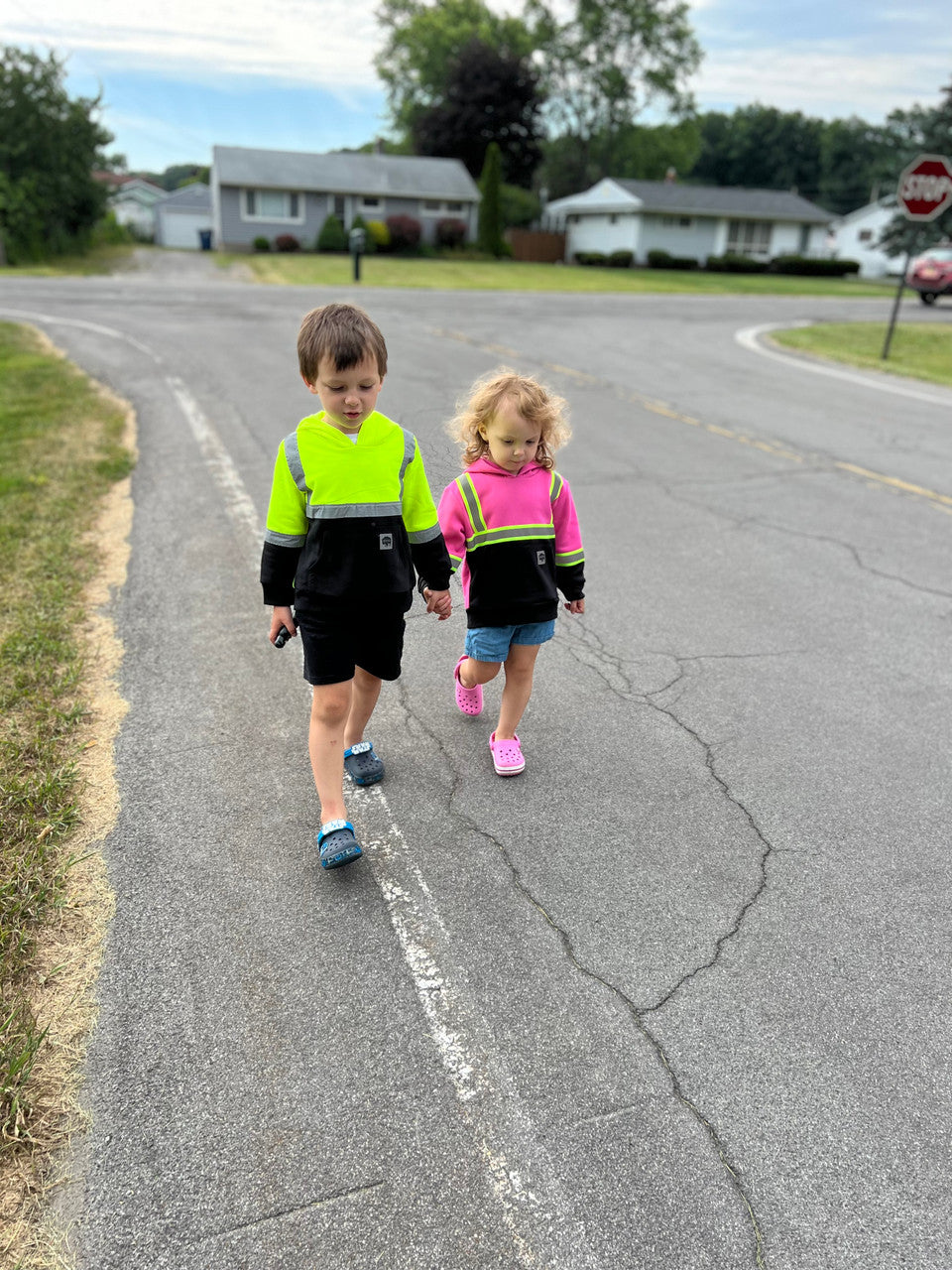 Kids Reflective Safety Sweatshirt
