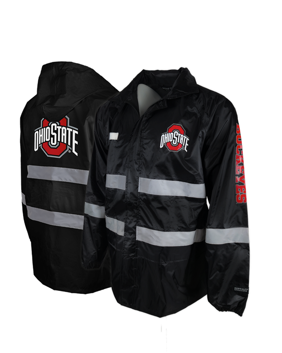 OSU Reflective Safety Hooded Rainshell