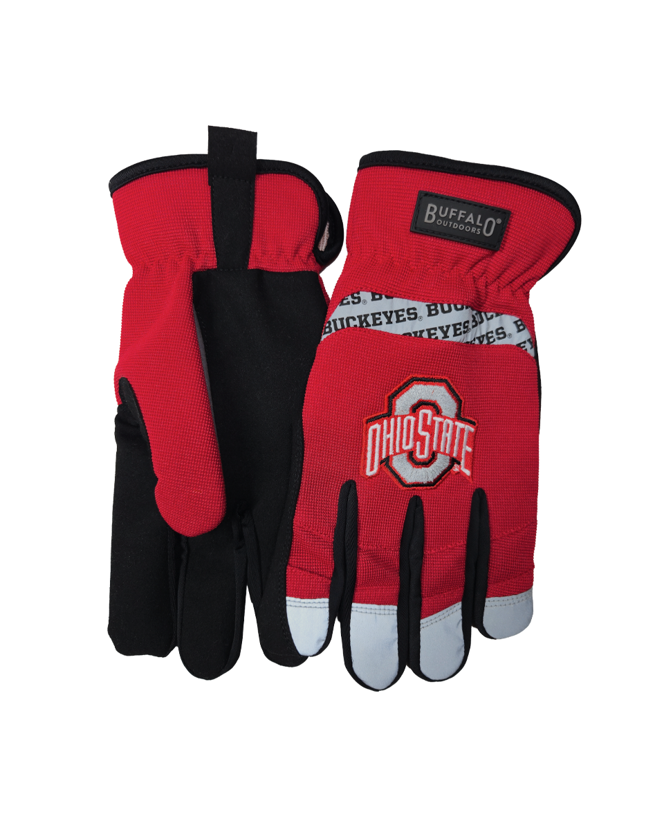 OSU Reflective Safety Mechanics Work Gloves
