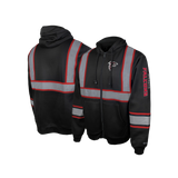 NFL Safety Black Zip-Up Hooded Sweatshirt