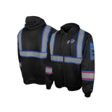 NFL Safety Black Zip-Up Hooded Sweatshirt