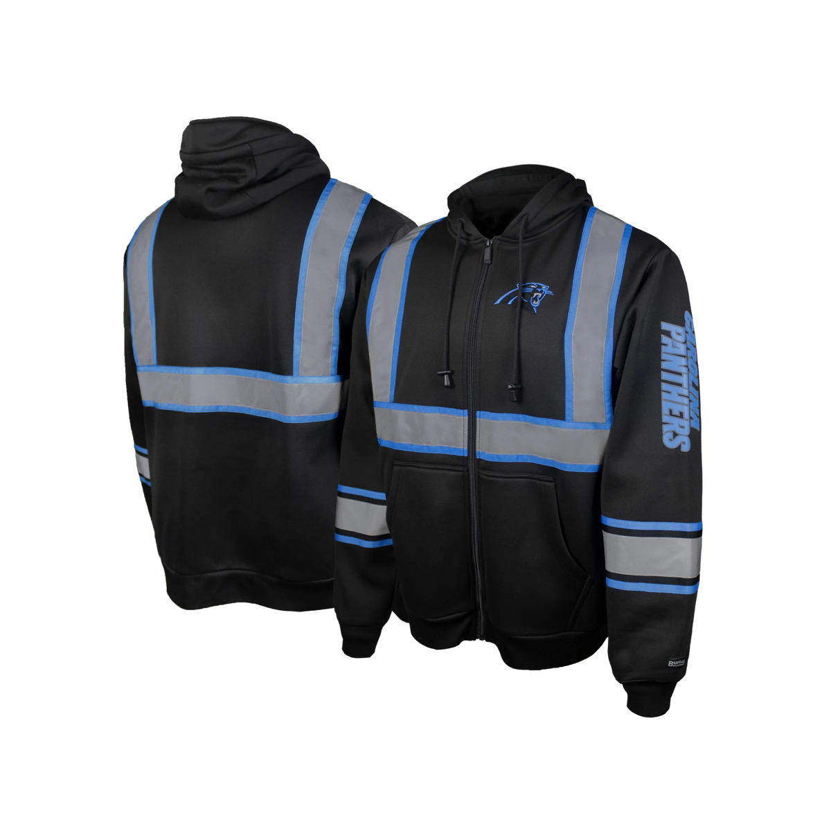 NFL Safety Black Zip-Up Hooded Sweatshirt