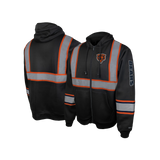 NFL Safety Black Zip-Up Hooded Sweatshirt