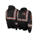 NFL Safety Black Zip-Up Hooded Sweatshirt