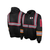 NFL Safety Black Zip-Up Hooded Sweatshirt