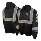NFL Safety Black Zip-Up Hooded Sweatshirt